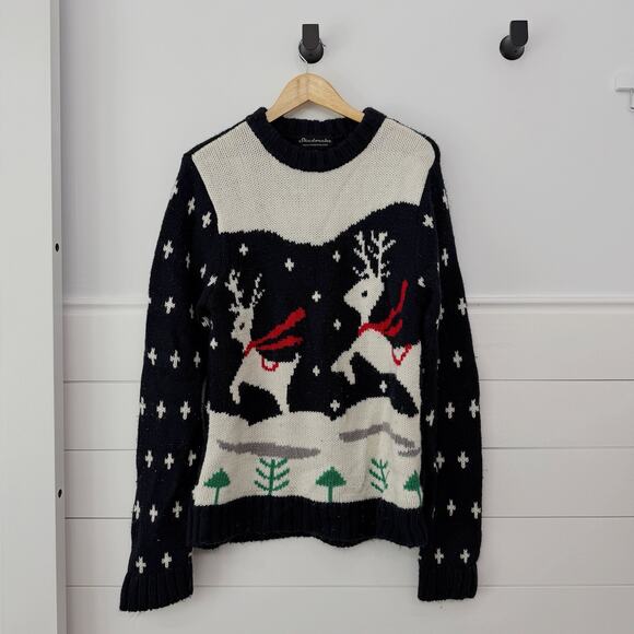 Unisex Skedouche Ugly Christmas Holiday Sweater Reindeer Size M - Picture 1 of 4